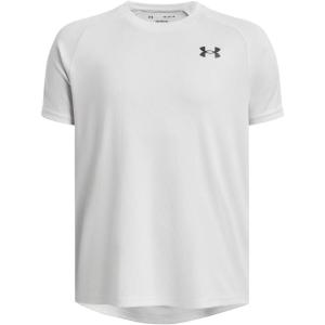 imageUnder Armour Boys Tech Textured Short Sleeve T Shirt023 Distant Gray   Black