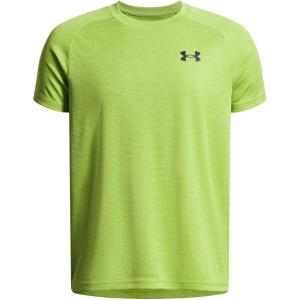 imageUnder Armour Boys Tech Textured Short Sleeve T Shirt326 Green Vibe   Black