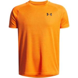 imageUnder Armour Boys Tech Textured Short Sleeve T Shirt793 Squad Orange   Black