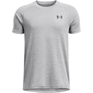 imageUnder Armour Boys Tech Textured Short Sleeve T ShirtMod GrayBlack