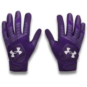 imageUnder Armour Boys Youth Clean Up Baseball Gloves500 Purple  Purple  White