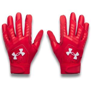 imageUnder Armour Boys Youth Clean Up Baseball Gloves600 Red  Red  White
