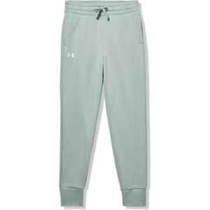 imageUnder Armour Girls Rival Fleece Joggers348 Silica Green   White