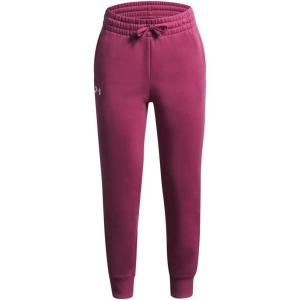 imageUnder Armour Girls Rival Fleece Joggers659 Fuchsia Dusk   White