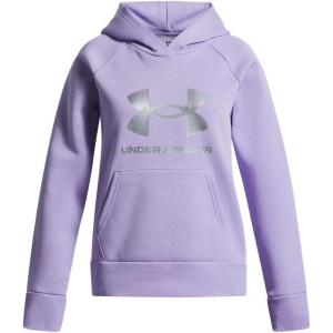 imageUnder Armour Girls Rival Fleece Shimmer Hoodie538 Transparent   Iridescent