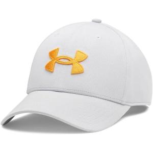imageUnder Armour Mens Blitzing Cap Stretch Fit014 Halo Gray   Squad Orange