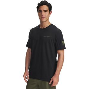 imageUnder Armour Mens Freedom Banner Short Sleeve T Shirt001 Black   Marine Od Green