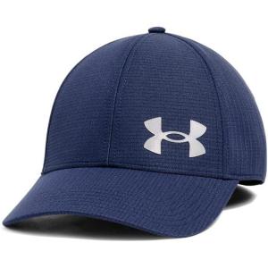 imageUnder Armour Mens Isochill ArmourVent Fitted Baseball Cap410 Midnight Navy   Pitch Gray