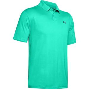 imageUnder Armour Mens Performance 20 Golf PoloComet Green 361Pitch Gray