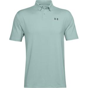 imageUnder Armour Mens Performance 20 Golf PoloEnamel Blue 477Pitch Gray