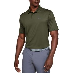 imageUnder Armour Mens Performance 20 Golf PoloGuardian Green 315Pitch Gray