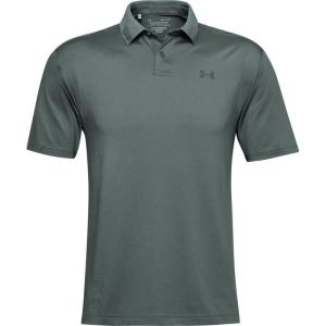 imageUnder Armour Mens Performance 20 Golf PoloLichen Blue 424Pitch Gray
