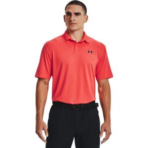 imageUnder Armour Mens Performance 20 Golf PoloRush Red 820Academy