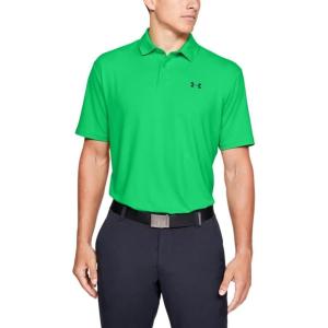 imageUnder Armour Mens Performance 20 Golf PoloVapor Green 299Black