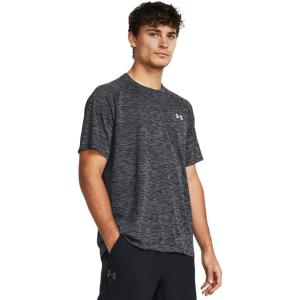 imageUnder Armour Mens Tech Textured Short Sleeve T Shirt001 Black   White