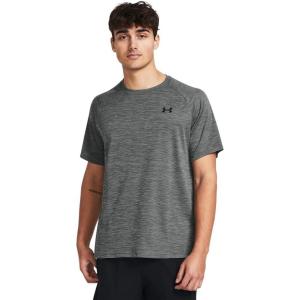 imageUnder Armour Mens Tech Textured Short Sleeve T Shirt025 Castlerock   Black