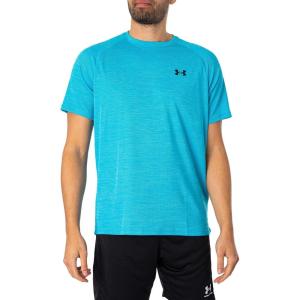 imageUnder Armour Mens Tech Textured Short Sleeve T ShirtCapri   Black