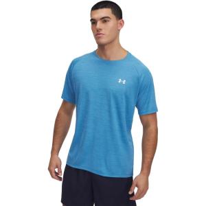 imageUnder Armour Mens Tech Textured Short Sleeve T ShirtEther Blue 452
