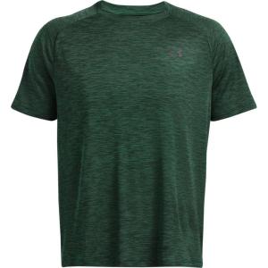 imageUnder Armour Mens Tech Textured Short Sleeve T ShirtForest Green 301