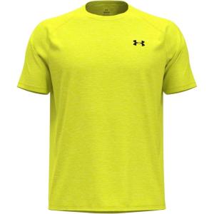 imageUnder Armour Mens Tech Textured Short Sleeve T ShirtHigh Vis YellowSilica Green