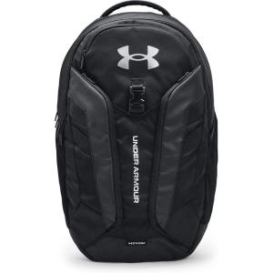 imageUnder Armour Unisex Hustle Pro Backpack Black 001Metallic Silver One Size Fits AllBlack 001Metallic Silver