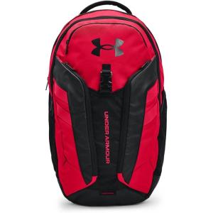 imageUnder Armour Unisex Hustle Pro Backpack Black 001Metallic Silver One Size Fits AllRed 600Metallic Ore