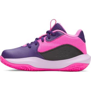 imageUnder Armour UnisexChild Pre School Lockdown 7500 PurpleBlackRebel Pink