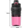 imageUnder Armour 18oz Grip Water Bottle Pro Lid Cover Silicone Body Grip Shatter Proof Stain ampamp Odor Resistant All Sports Baseball Basketball FootballCerise