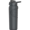 imageUnder Armour 24Oz Stainless Steel Water Bottle Insulated Carabiner Easy Carry Hook Leak Proof Kids ampamp Adults All Sports GymSlate Gray