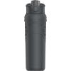 imageUnder Armour 24Oz Stainless Steel Water Bottle Insulated Carabiner Easy Carry Hook Leak Proof Kids ampamp Adults All Sports GymSlate Gray