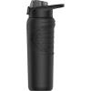 imageUnder Armour 24Oz Stainless Steel Water Bottle Insulated Carabiner Easy Carry Hook Leak Proof Kids ampamp Adults All Sports GymSolid Black
