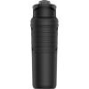 imageUnder Armour 24Oz Stainless Steel Water Bottle Insulated Carabiner Easy Carry Hook Leak Proof Kids ampamp Adults All Sports GymSolid Black