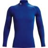 imageUnder Armour Mens ColdGear Compression MockRoyalWhite