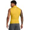 imageUnder Armour Mens HeatGear Armour Compression Mock Sleeveless790 Taxi   White
