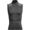 imageUnder Armour Mens HeatGear Armour Compression Mock SleevelessCarbon Heather 090Black