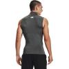 imageUnder Armour Mens HeatGear Armour Compression Mock SleevelessCarbon Heather 090Black