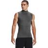 imageUnder Armour Mens HeatGear Armour Compression Mock SleevelessCarbon Heather 090Black