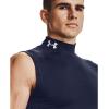 imageUnder Armour Mens HeatGear Armour Compression Mock SleevelessMidnight Navy 410White
