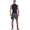 imageUnder Armour Mens HeatGear Armour Compression Mock SleevelessMidnight Navy 410White