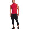 imageUnder Armour Mens HeatGear Armour Compression Mock SleevelessRed 600White