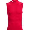 imageUnder Armour Mens HeatGear Armour Compression Mock SleevelessRed 600White