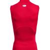 imageUnder Armour Mens HeatGear Armour Compression Mock SleevelessRed 600White