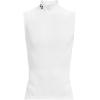 imageUnder Armour Mens HeatGear Armour Compression Mock SleevelessWhite 100Black