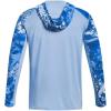 imageUnder Armour Mens Isochill Shore Break Camo Hoodie474 Victory Blue  Carolina Blue  White