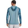 imageUnder Armour Mens Isochill Shore Break Camo HoodieDeep Sea 458Tent