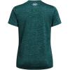 imageUnder Armour Womens Tech Twist Short Sleeve Crew449 Hydro Teal  Coastal Teal  White