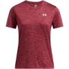 imageUnder Armour Womens Tech Twist Short Sleeve Crew625 Cardinal   White