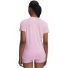 imageUnder Armour Womens Tech Twist Short Sleeve Crew669 Pink Dawn   White