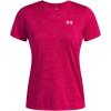 imageUnder Armour Womens Tech Twist Short Sleeve Crew681 Shaded Fuchsia   White