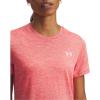 imageUnder Armour Womens Tech Twist Short Sleeve Crew691 Venom Red   White